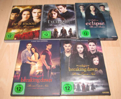 DVD 5 Filme twilight Saga