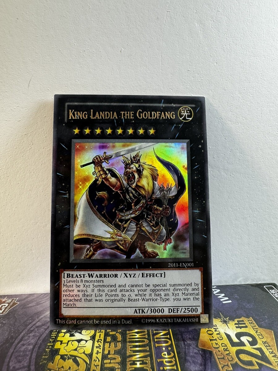 YUGIOH Fanmade King Landia the Goldfang 2011-EN001 wcq ycsw