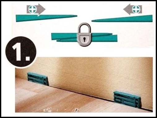 SET DI 30 CUNEI O DISTANZIATORI SOVRAPPONIBILI UNIV. DOPPIA FUNZIONE "WOLFCRAFT" - Immagine 4 di 4