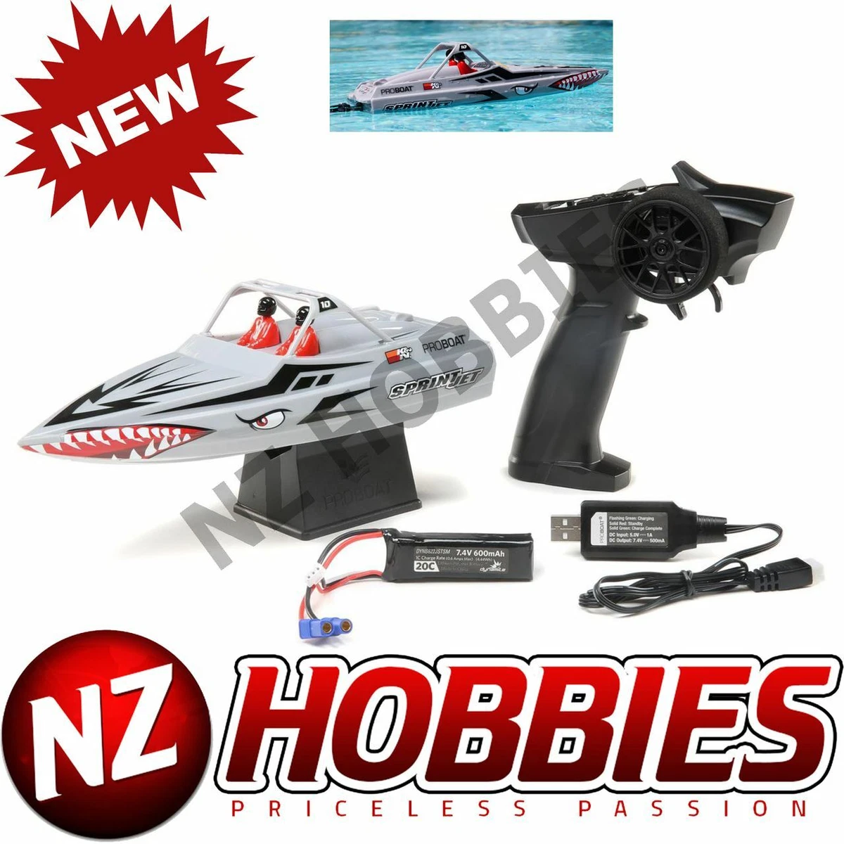 PROBOAT PRB08045T1 Sprintjet 9 inch Self Right Jet Boat RTR