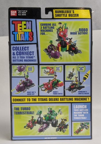 2005 Bandai Teen Titans Bumblebee Shuttle Buzzer Action Figure & Vehicle Mint - Picture 2 of 4