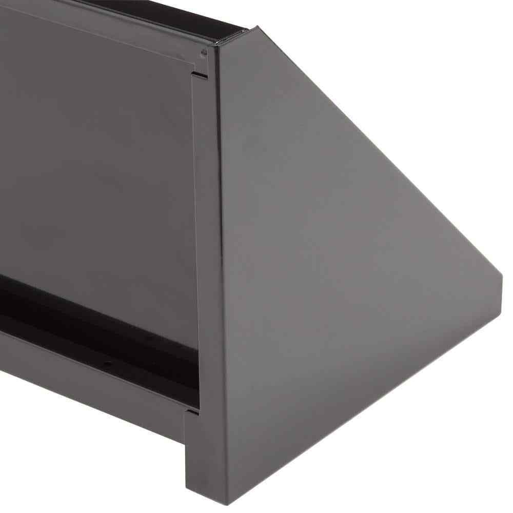 Husky Steel Garage Wall Shelf Black Supplies & Equipment (24 W X 9 H X