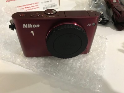 Nikon 1 J3 14.2MP Digital Camera - Red (Kit w/ VR 10-30mm Lens