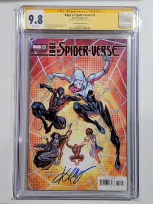 Edge of Spider-Verse #1 Marvel 2023 CGC SS 9.8  Signed Ken Lashley-Miles Morales