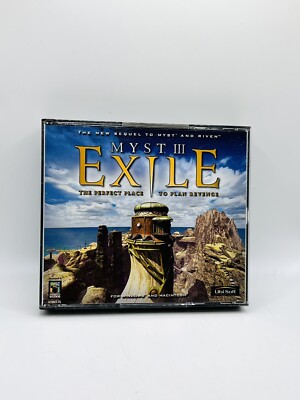 Myst III Exile PC Mac Game VTG CD-ROM Ubisoft Windows Mac OS 2001 Computer HTF