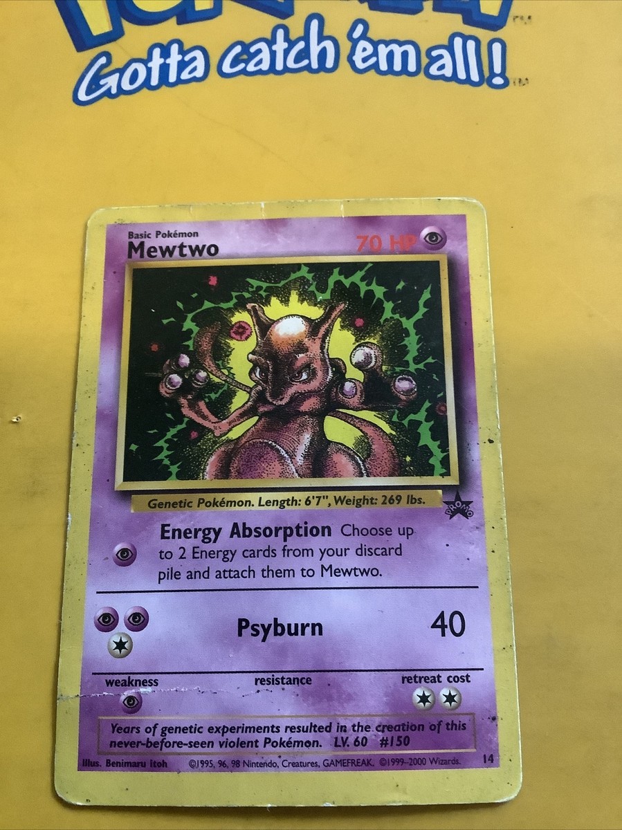 Mewtwo #14 Pokemon Black Star Promo TCG Card | eBay