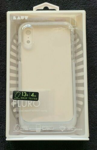 LAUT FLURO CASE WHIT AND CLEAR FOR iPhone XR