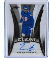 2020 Leaf Trinity Clear CURTIS WEAVER Bronze Foil Auto RC Browns DE