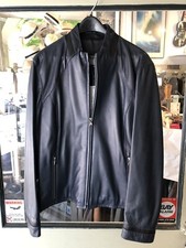 Remy Womens Butter Soft Leather Jacket (blue) Lists For $895 Large