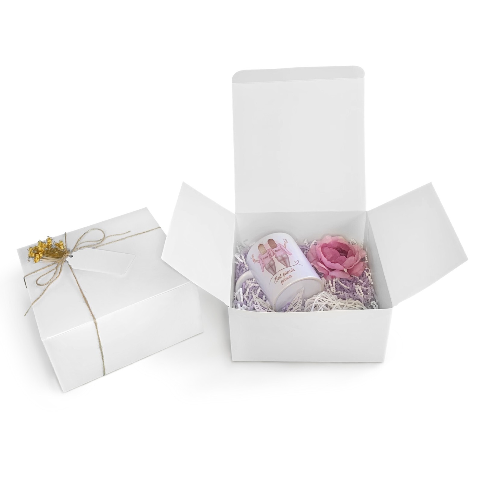 Es (20), 8x8x4, Gift Box With Lids For Bridesmaid Proposal