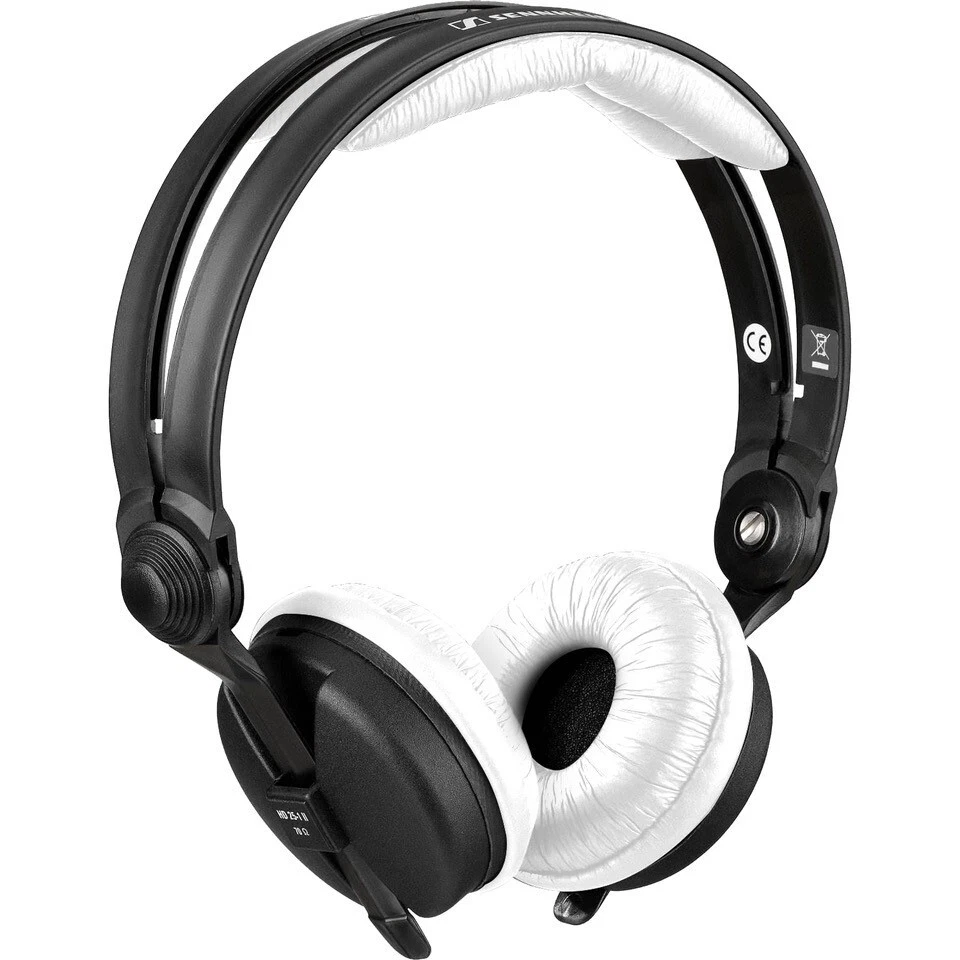 Sennheiser HD 25 Replacement Ear Pads White PU Leather pair Zomo