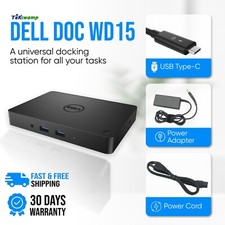 Dell USB-C Dual Monitor Dock for Latitude 7389 7390 7400 7480 Laptop w/130W AC
