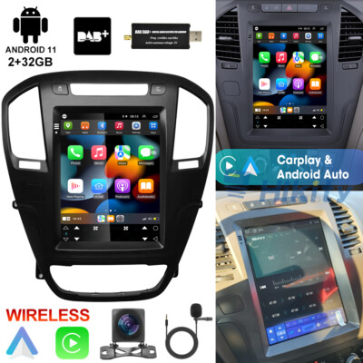 9.7'' Android 15 DAB Autoradio GPS Navigation WIFI FM Für Opel Insignia 2009-2013