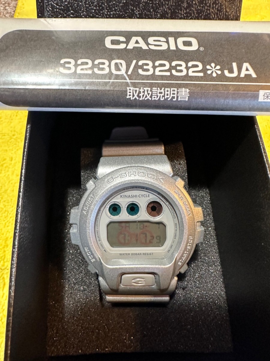 G-Shock X KINASHI CYCLE SILVER Casio dw6900 Watch Bicycle Dw