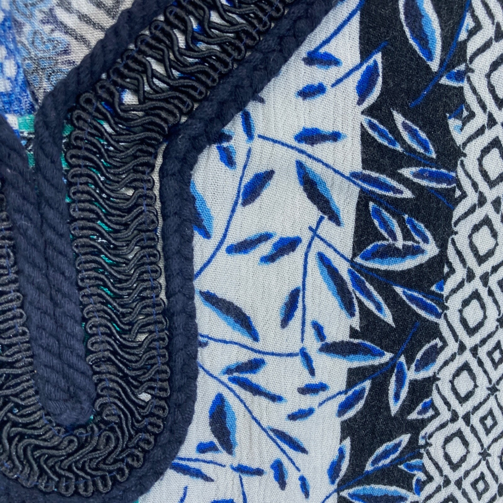 Flared Sleeve Patchwork Crochet Tunic Boho Zac & … - image 6