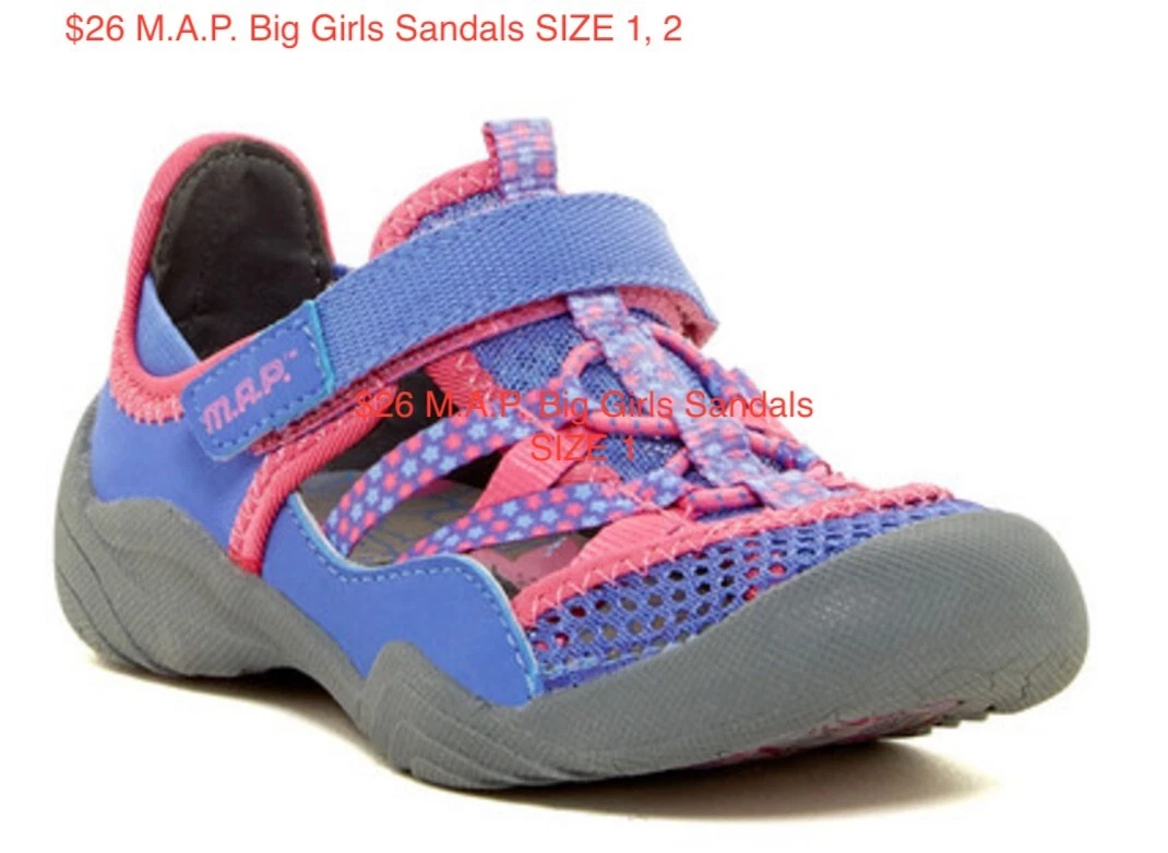 Girls size 1 store water shoes