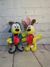 Set Of 2 Garfield Odie Easter Bunny Ears Plush Odie Silk Pajamas S2