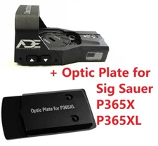 ADE RD3-015 Red Dot Sight + Optic Mount Plate For Sig Sauer P365XL/P365X Pistol