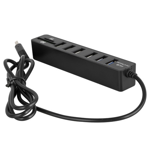 USB Hub 6 Port Adapter SD SDXC TF Memory Card Reader PC Laptop Data File Combo - Picture 10 of 11