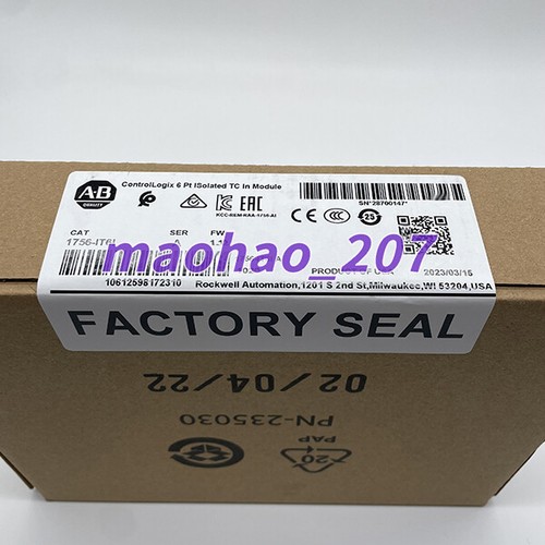 1756-IT6I / A ControlLogix 6 Point Isolated Input Module New Sealed AB - Picture 2 of 5