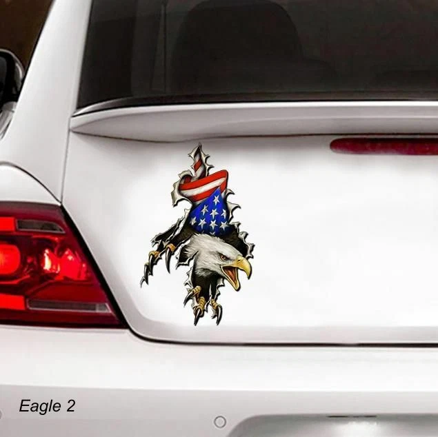 LARGE-SIZED CAR DECALS - EAGLE - 9 CHOICES - Image 2 of 4