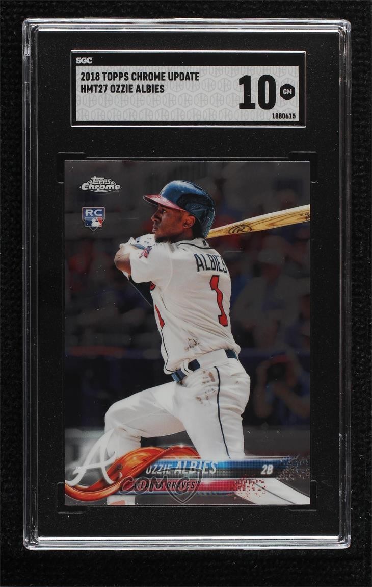 2018 Topps Chrome Update Target Exclusive Ozzie Albies #HMT27 SGC 10 GEM 0jo3