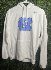 Nike UNC Tar Heels Hoodie Mens Large White Carolina Blue North Carolina