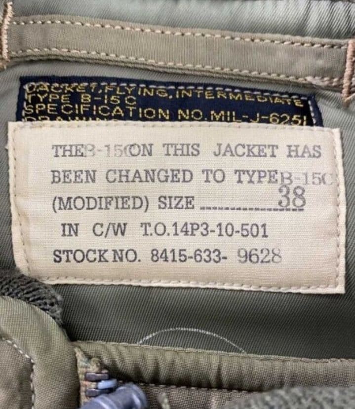 Buzz Rickson's B-15C MOD Lockheed Collab Jacket M… - image 3