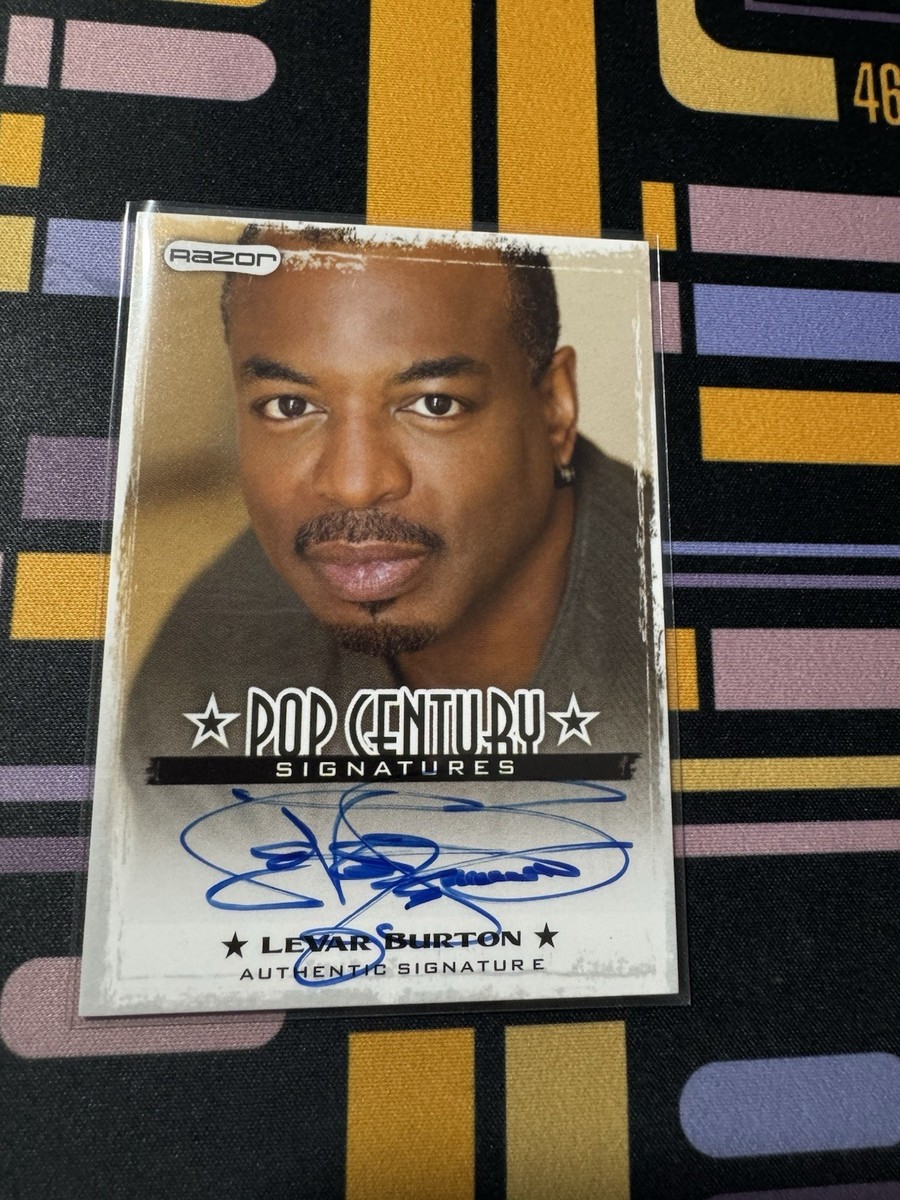 その他 LeVar Burton autograph 2010 Razor Levar Burton Pop Century Autograph AUTO Star Trek #AU
