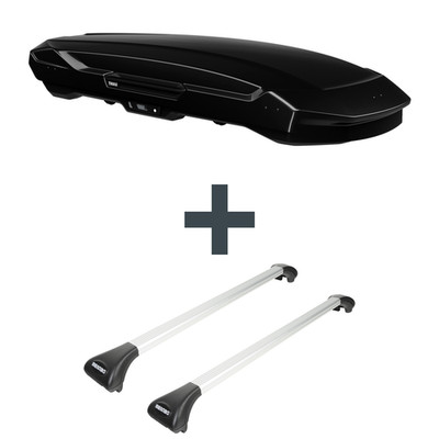 Dachbox Thule Motion 3 XL Low + Dachträger für Toyota Avensis Verso Typ M2 Top