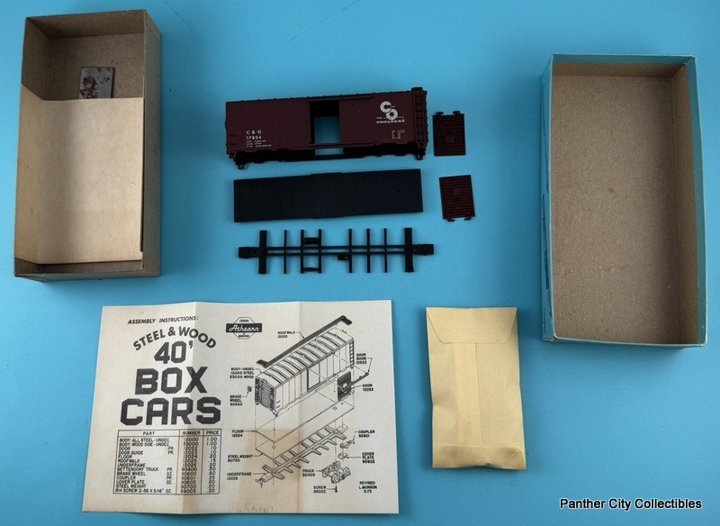 Athearn HO Scale C&O For Progress 40' Box Train Car 17854 Model Railroad