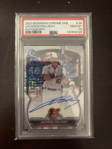 2023 Bowman Chrome M/B Jackson Holliday Autograph (RC) #JH PSA 10