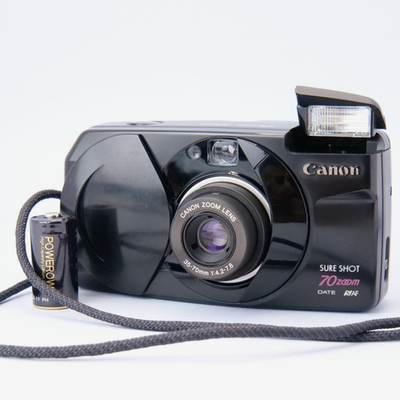 #ad Canon Sure Shot 70 Zoom 35mm Point amp; Shoot Film Camera 2x Zoom Tested $84.99