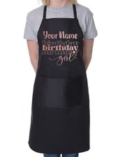 Personalised Apron Birthday Girl Any Name Funny Baking Cooking Gift