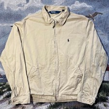 Vintage Polo Ralph Lauren Harrington Full Zip Jacket Tan