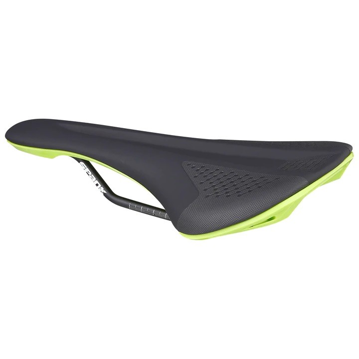 Spank SPIKE 160 Saddle - Black Green Low Friction Synthetic Skin 265mm Width 16390₽
