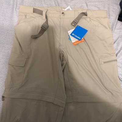 Columbia TAN Mens 36x30 Convertible Cargo Pants Omni-Wick Advanced Evaporation