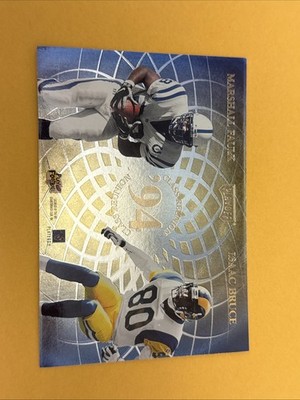 1998 Playoff Momentum SSD Class Reunion Quads Jumbo Marshall Faulk Isaac Bruce