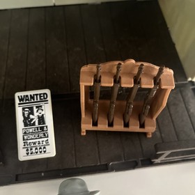 Vintage Playmobil Sheriffs Office Incomplete With Extra Cowboys And Instructions