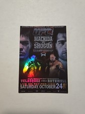 2010 Topps UFC Fight Poster Machida & Shogun UFC 104                       