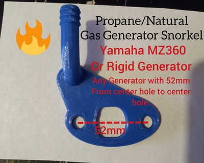 #ad Propane Natural Gas Snorkel For Generator 52mm Bolt Distance $19.99