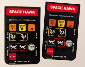 Space Hawk Intellivision 1981 CIB Complete Box Manual Overlays Tested Ships Fast