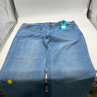 МУЖСКИЕ ДЖИНСЫ 7GROOVE ПРЯМЫЕ ДЖИНСОВЫЕ - РАЗМЕР: МУЖСКИЕ 44/32 - LT. синий