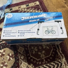 Image of SILVERLINE BICYCLE LIFT Bike Hook Hoist Pulley Storage System - up to 20KG