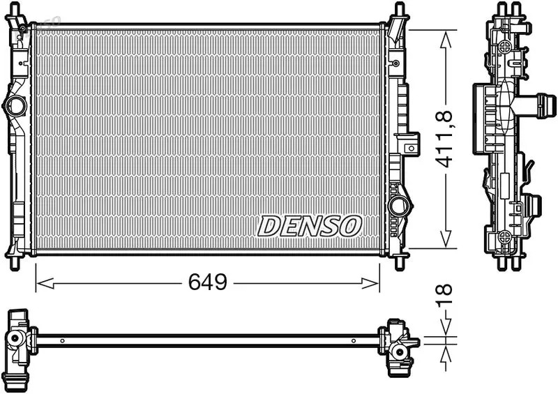 DENSO Radiatore motore DRM21103 - Immagine 2