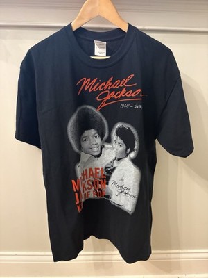Michael Jackson 2009 Memorial Tribute Rap Tee Shirt Black, Size L