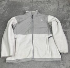 The North Face Denali Full Zip Fleece Jacket Girls Size XL Gray