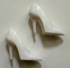 Vintage Barbie Doll REPRODUCTION White  Spike Heels, Closed Toe Shoes