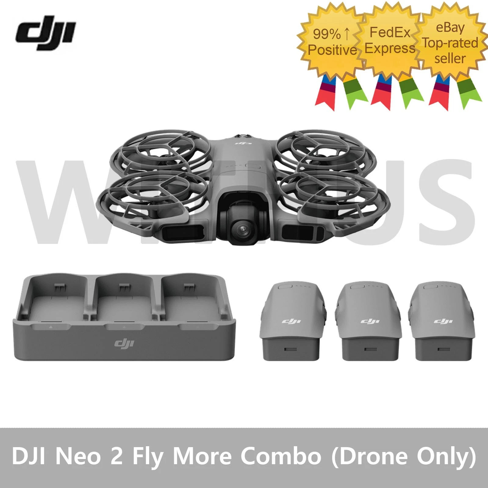 DJI Neo 2 Fly More Combo (Drone Only)(3 Battery) Camera Drone /No