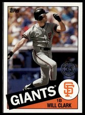2020 Topps #85-86 Will Clark 1985 Topps 35th Anniversary